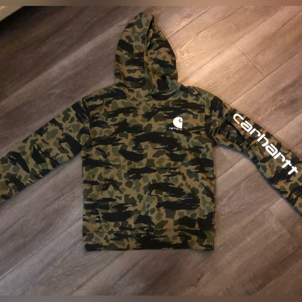 Carhartt hooded camouflage sweater